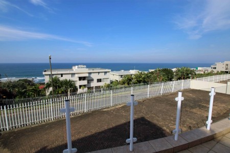 Uvongo South Coast KZN ground floor 6 sleeper luxury apartment - Aqua Surf 1- Sea view from the patio