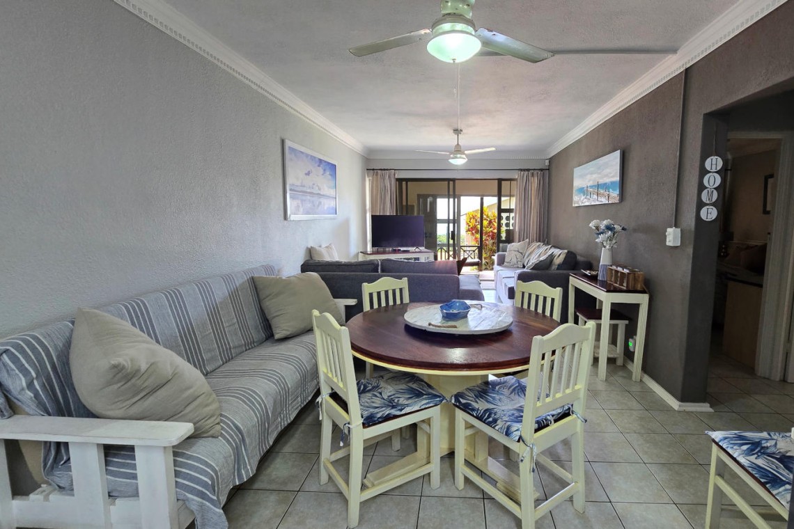 Shelly Palms 1 is a ground floor, 5 sleeper self-catering seafront holiday accommodation in Shelly Beach on the South Coast of KZN