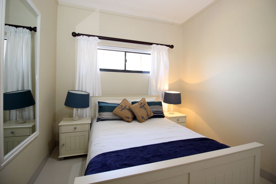 Whale Rock 16 is a 3 bedroom, 6 sleeper self-catering holiday flat in Margate on the South Coast of KZN - The 2nd bedroom.