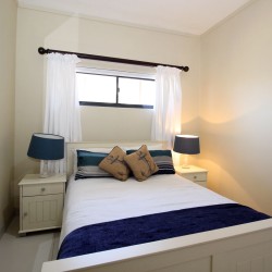 Whale Rock 16 is a 3 bedroom, 6 sleeper self-catering holiday flat in Margate on the South Coast of KZN - The 2nd bedroom.