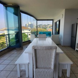 Indigo Bay 25 is a luxury, self-catering, 4 bedroom, 8 sleeper on the Manaba beachfront with stunning sea views from Lucien Beach to Margate Beach on the South Coast of KwaZulu Natal.