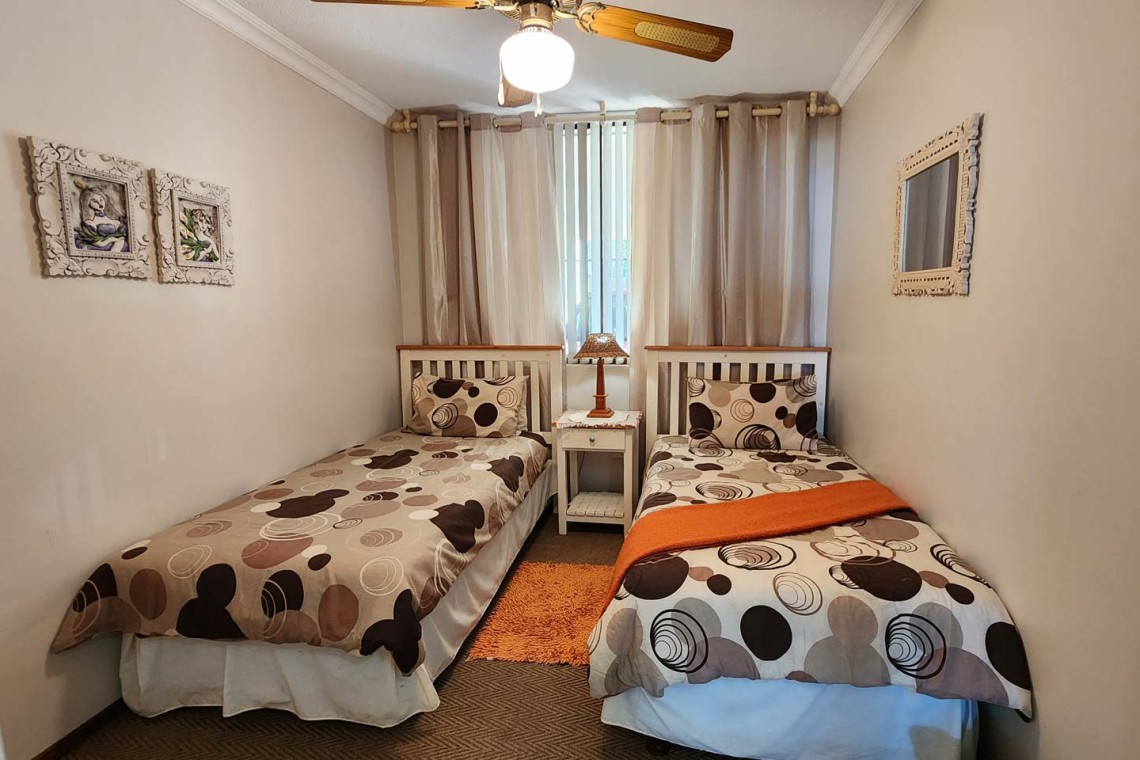 Walk to Lucien Blue Flag Beach from Mont Blanc 26, a ground floor 6 sleeper self-catering holiday flat in Manaba Beach on the South Coast of KwaZulu Natal.
