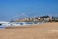 Walk to Lucien Blue Flag Beach from Mont Blanc 26, a ground floor 6 sleeper self-catering holiday flat in Manaba Beach on the South Coast of KwaZulu Natal.
