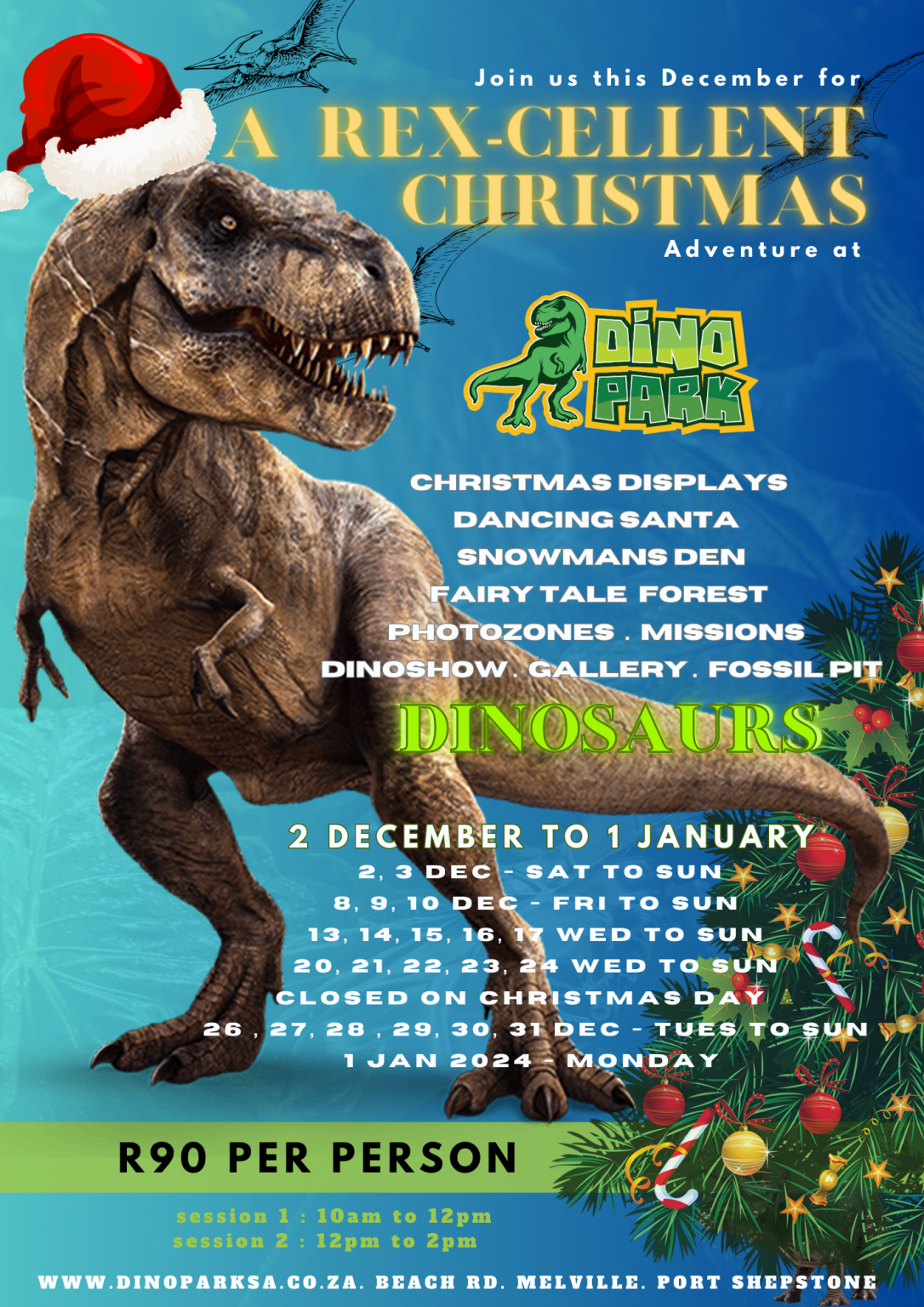 A Rex-cellent Christmas adventure at Dino Park