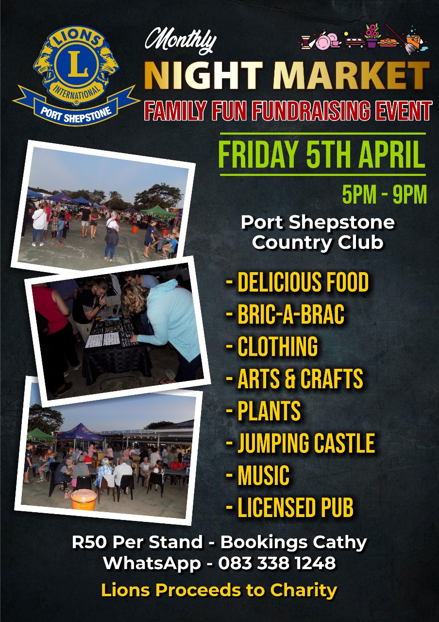 Monthly Night market at Port Shepstone Club