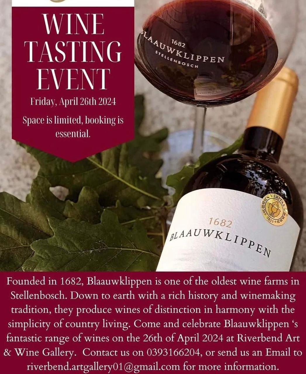 Wine Tasting Event @ Riverbend