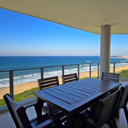 Lucien Sands 601 is a seafront self-catering penthouse with a 180º breaker sea view & a swimming pool, you can walk onto Lucien Blue Flag Beach & Margate beach from the 5th floor apartment.