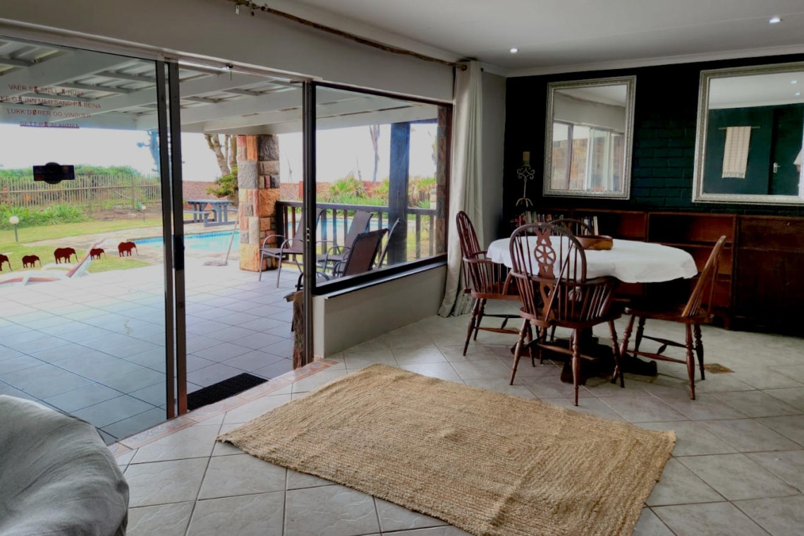 Sea Park Beach House - sea view from the holiday home on the KwaZulu Natal South Coast.