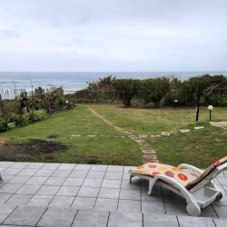 Sea Park Beach House - The sea view from the patio of the holiday home on the KwaZulu Natal South Coast.