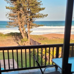Sea Park Beach House - The sea view from the patio of the left wing of the holiday home on the KwaZulu Natal South Coast.