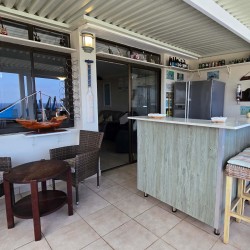 Enclosed patio with built‑in bar and at Chardonnay Cabanas 5