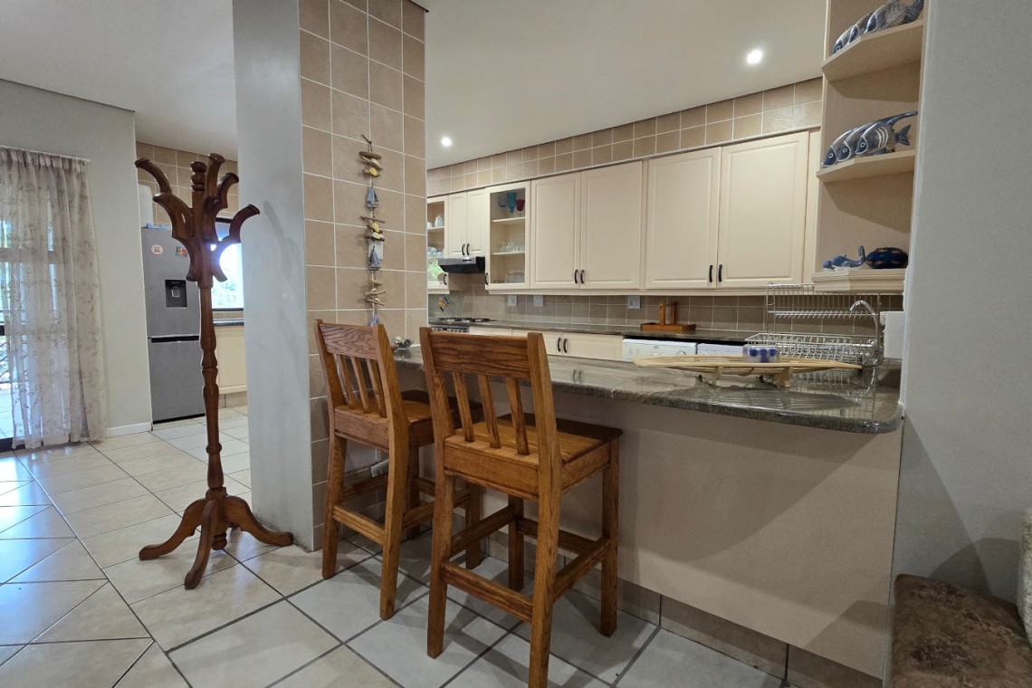 The breakfast counter is great for that morning meal at Portofino 15