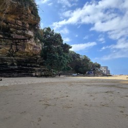 Scenic view of Uvongo Beach and cliffs just steps from Chardonnay Cabanas 5